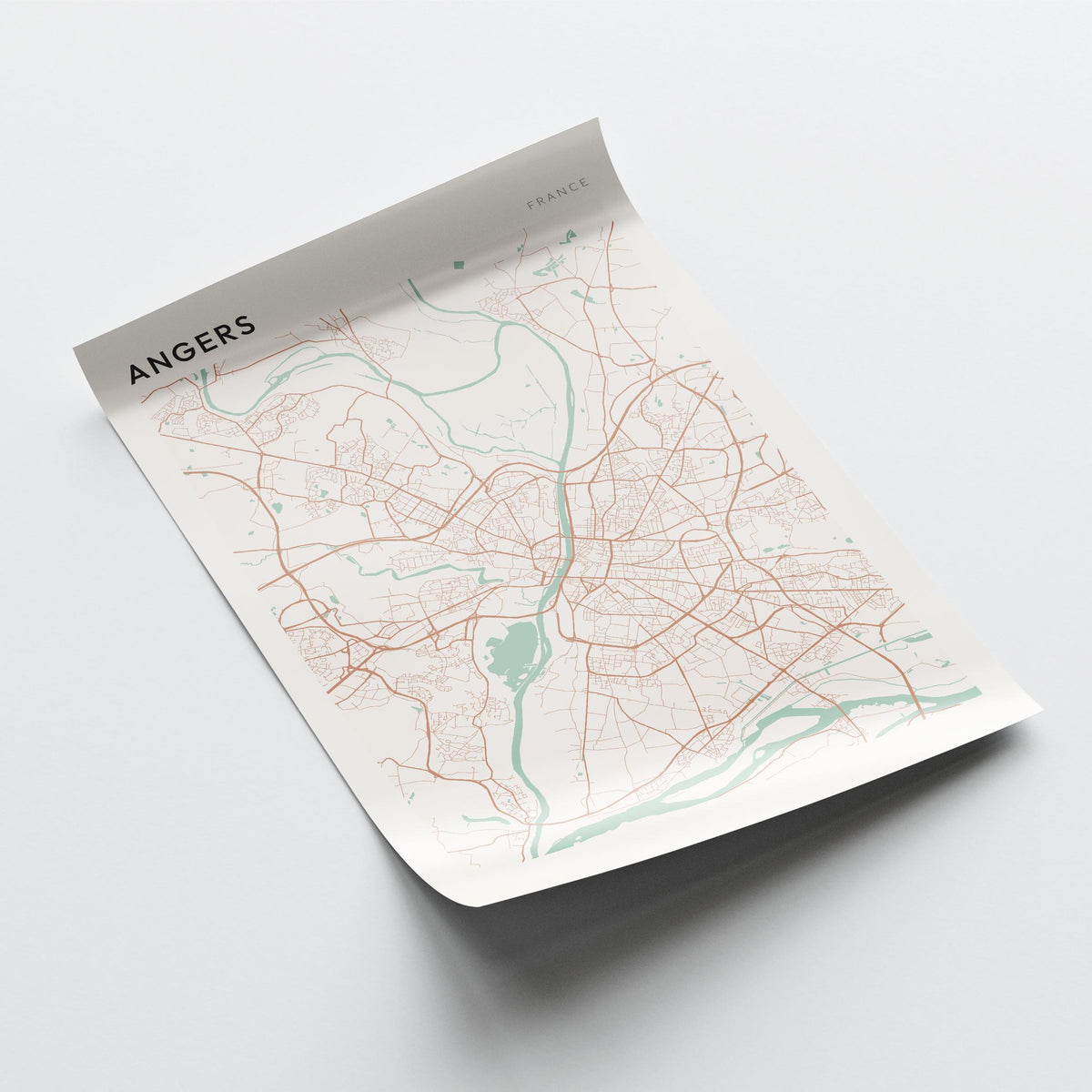 angers france map poster - image 4