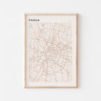 padua italy map poster - image 1