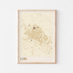 leon, mexico map poster - image 1