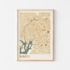 nagoya, japan map poster - image 1