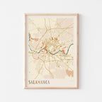 salamanca spain map poster - image 1