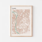 cairo, egypt map poster - image 1