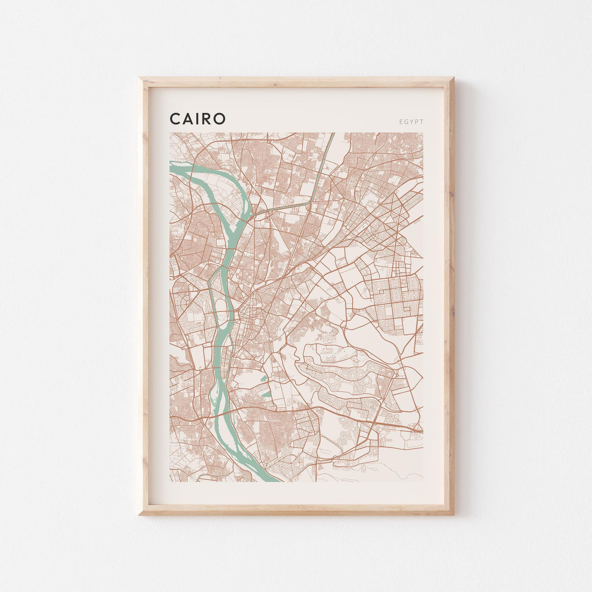 cairo, egypt map poster - image 1