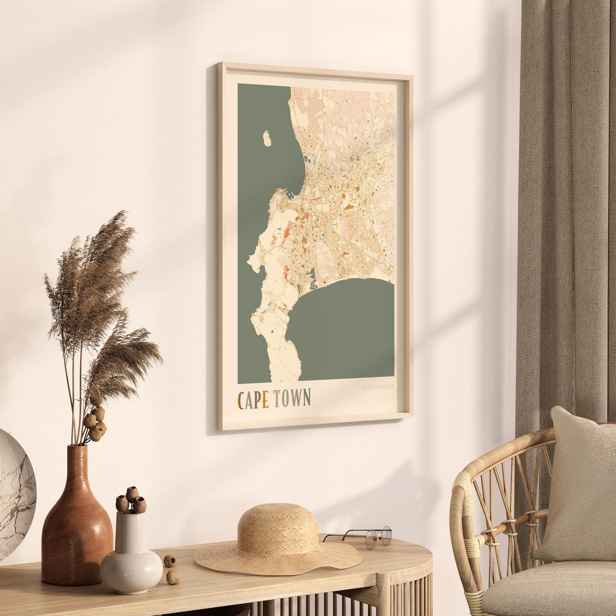 cape town, south africa map poster - image 2