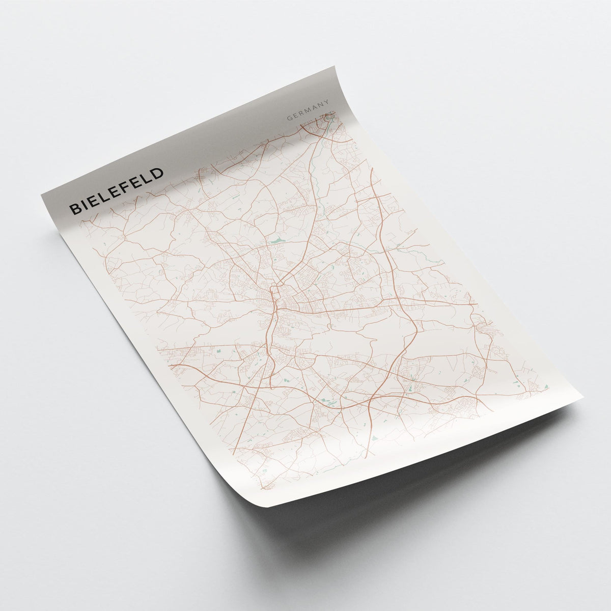 bielefeld germany map poster - image 4