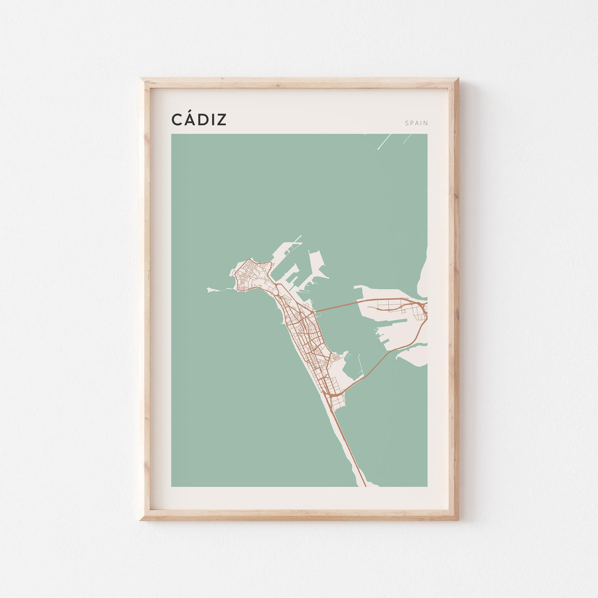 cadiz spain map poster - image 1