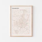 coventry, united kingdom map poster - image 1