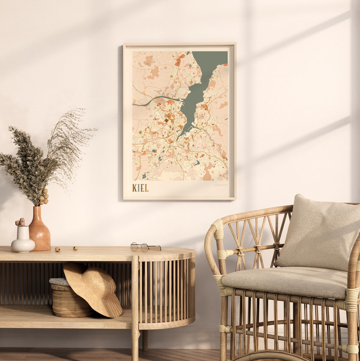 kiel germany map poster - image 3