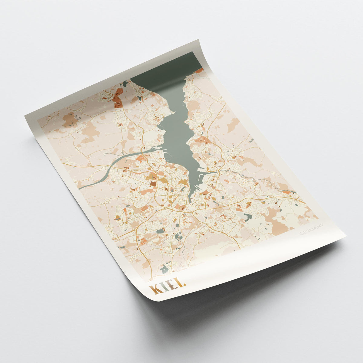 kiel germany map poster - image 4