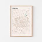 london, ontario map poster - image 1