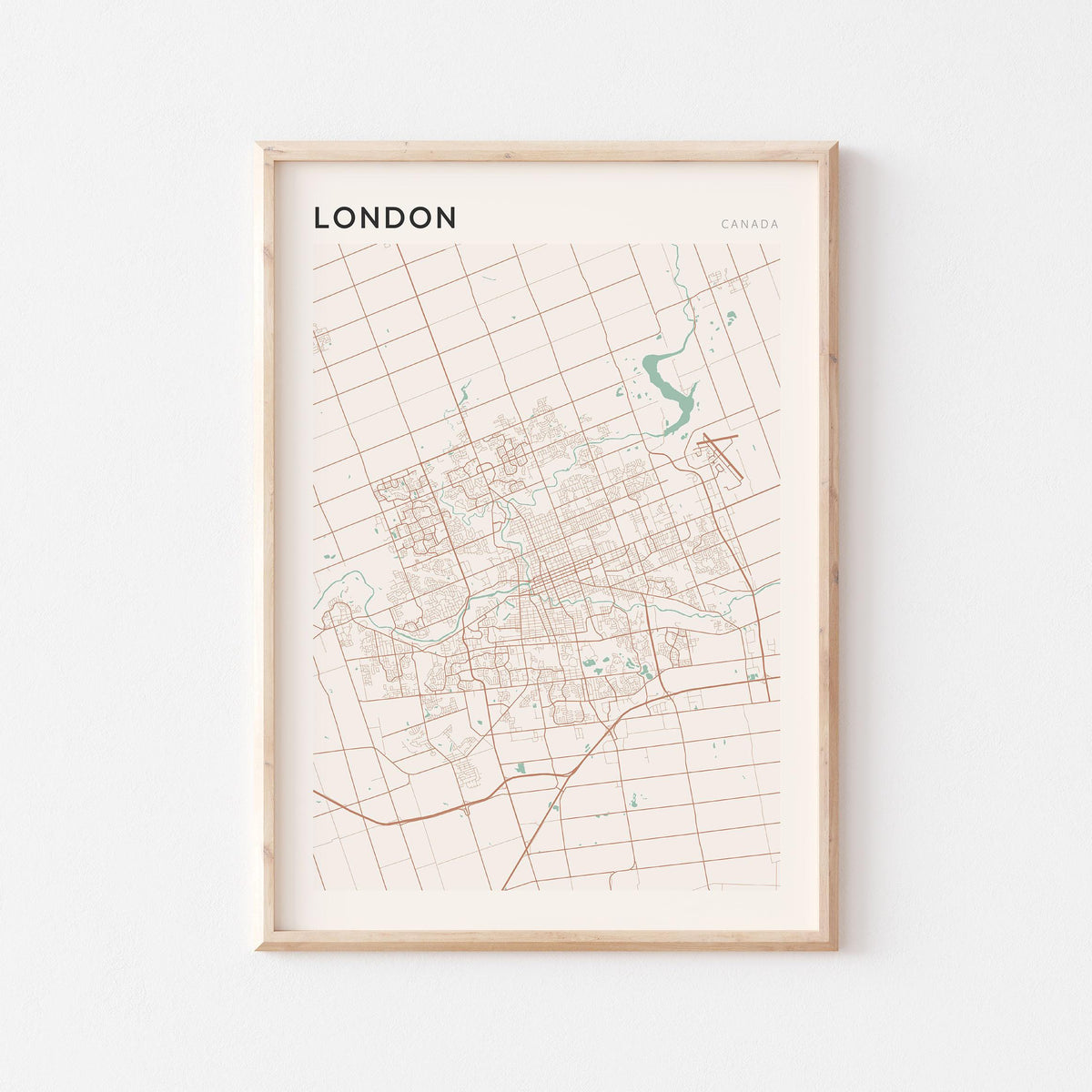 london, ontario map poster - image 1
