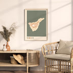 tenerife spain map poster - image 3