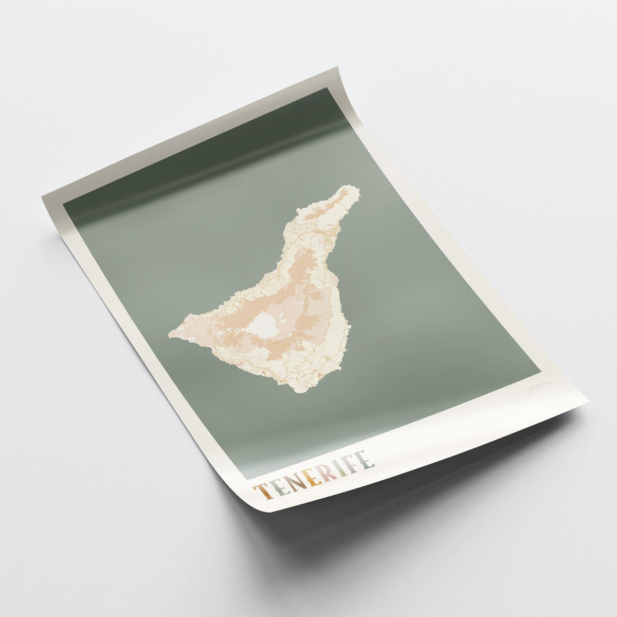 tenerife spain map poster - image 4