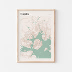 xiamen, china map poster - image 1