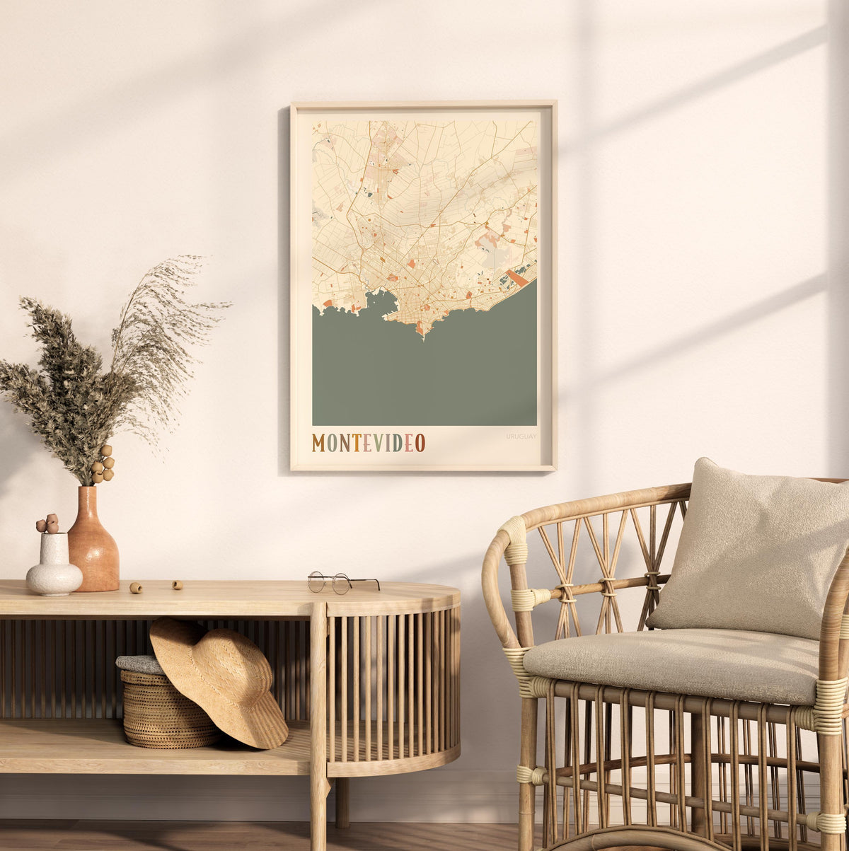 montevideo, uruguay map poster - image 3