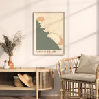 san juan del sur, nicaragua map poster - image 3