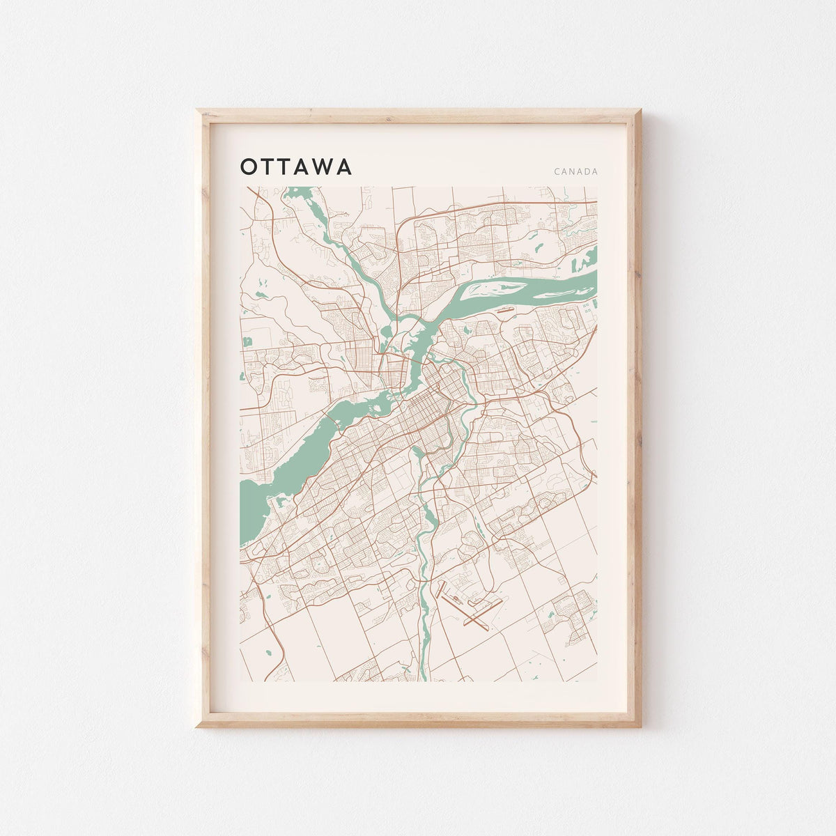 ottawa, ontario map poster - image 1