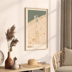 bruges belgium map poster - image 2