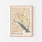 southampton, united kingdom map poster - image 1