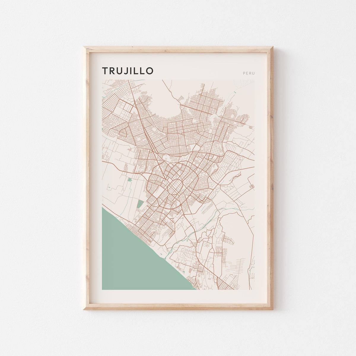 trujillo, peru map poster - image 1