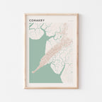 conakry, guinea map poster - image 1