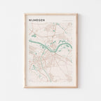 nijmegen netherlands map poster - image 1