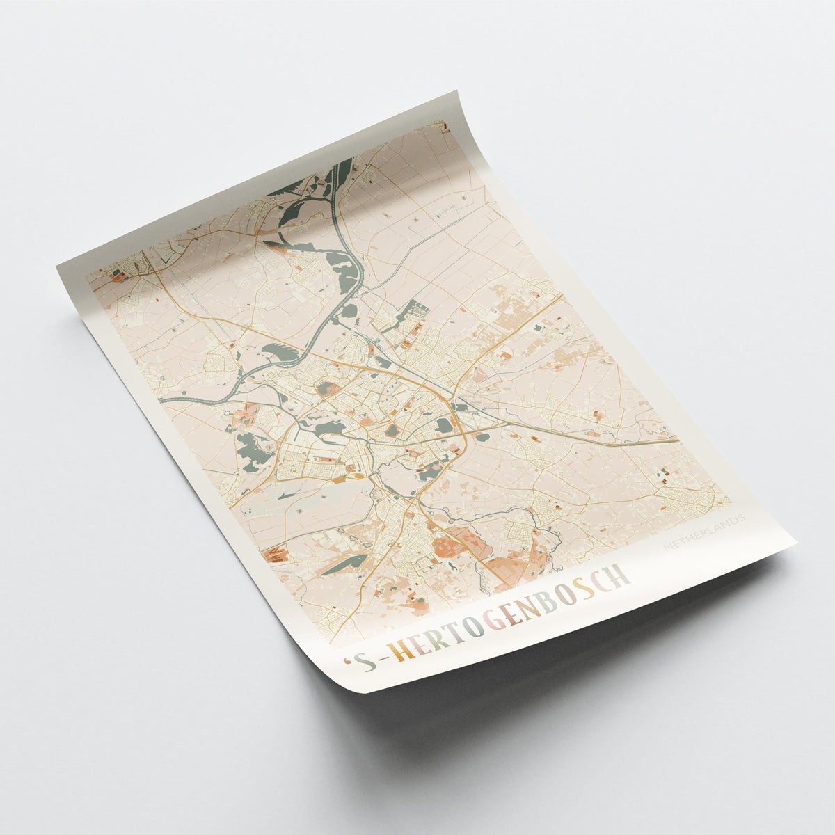 s-hertogenbosch netherlands map poster - image 4