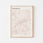 wuppertal germany map poster - image 1