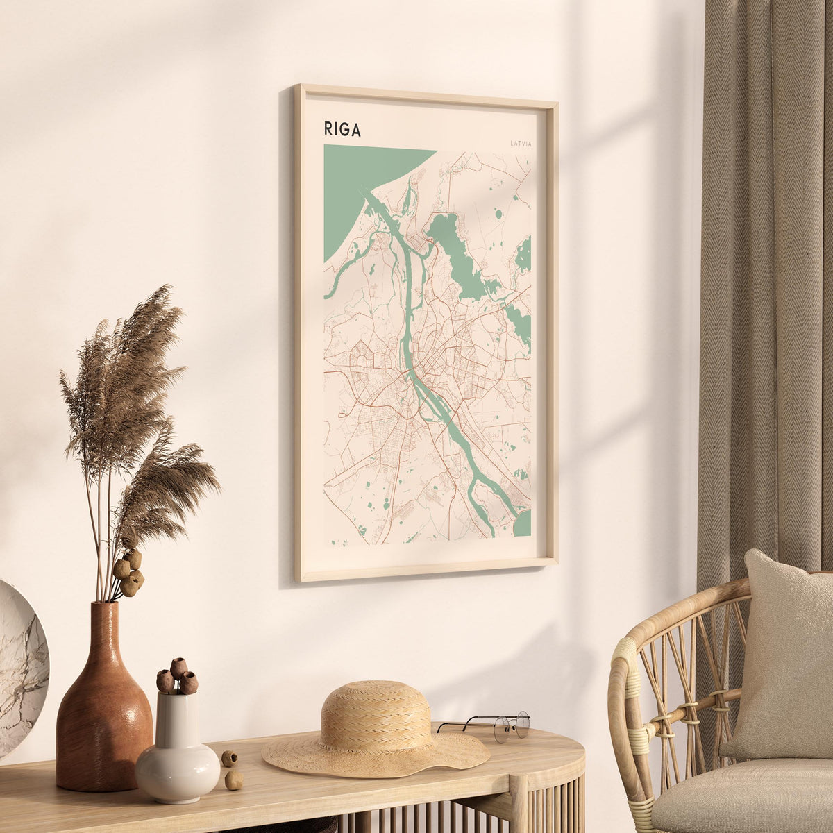 riga latvia map poster - image 2