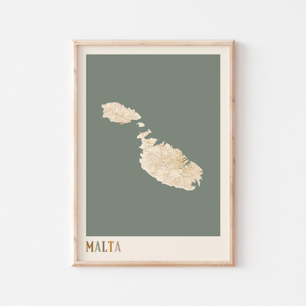 malta malta map poster - image 1