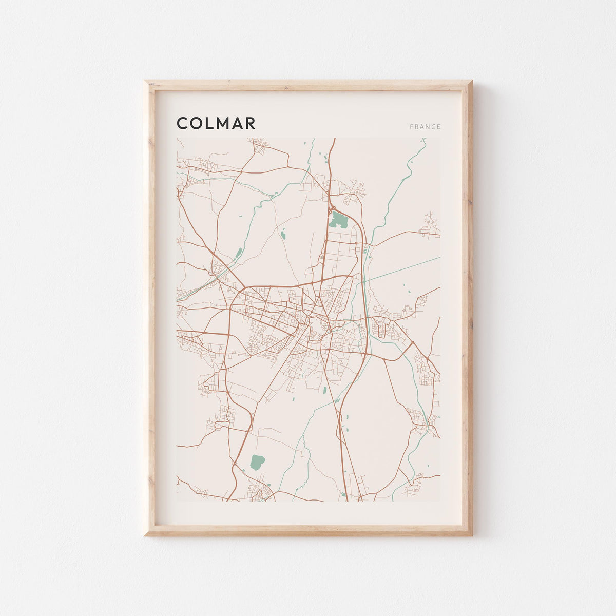 colmar france map poster - image 1