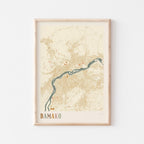 bamako, mali map poster - image 1