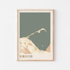 varadero, cuba map poster - image 1