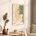 doha, qatar map poster - image 2