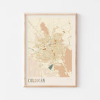 culiacan, mexico map poster - image 1