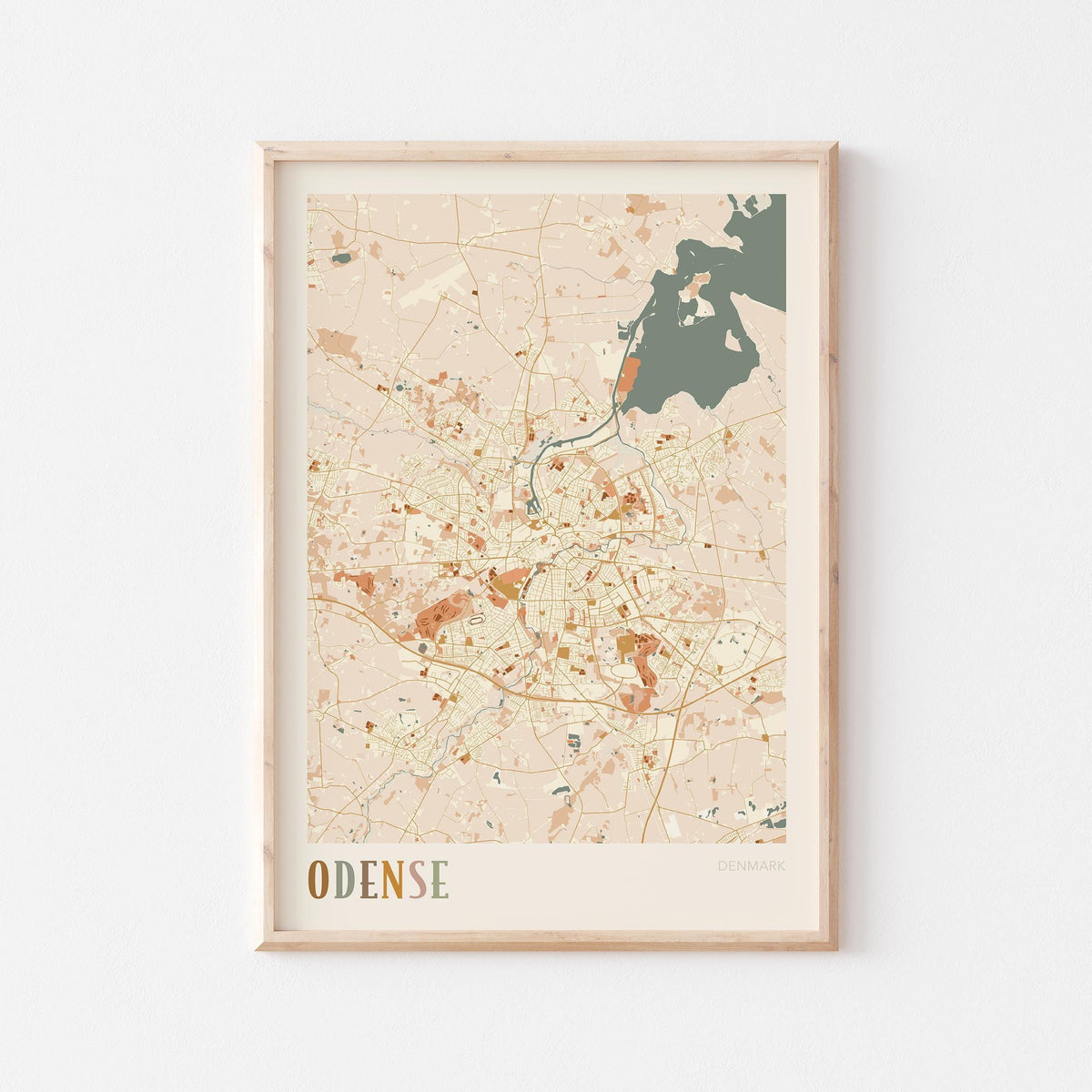 odense denmark map poster - image 1