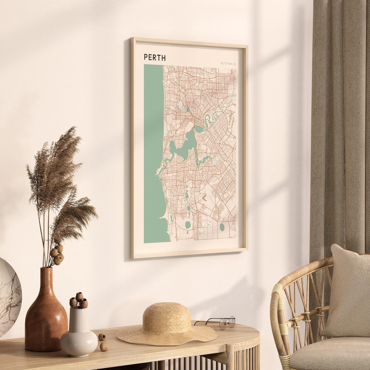 perth, australia map poster - image 2