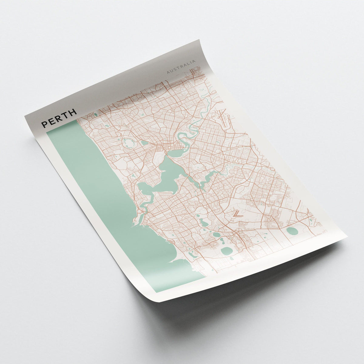 perth, australia map poster - image 3