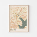 lucerne switzerland map poster - image 1