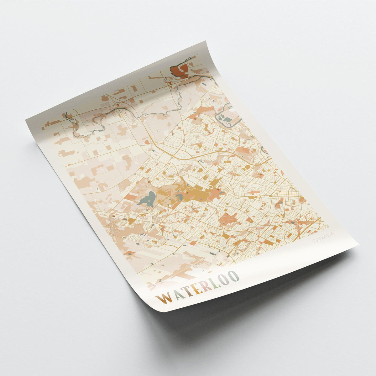 waterloo, ontario map poster - image 3