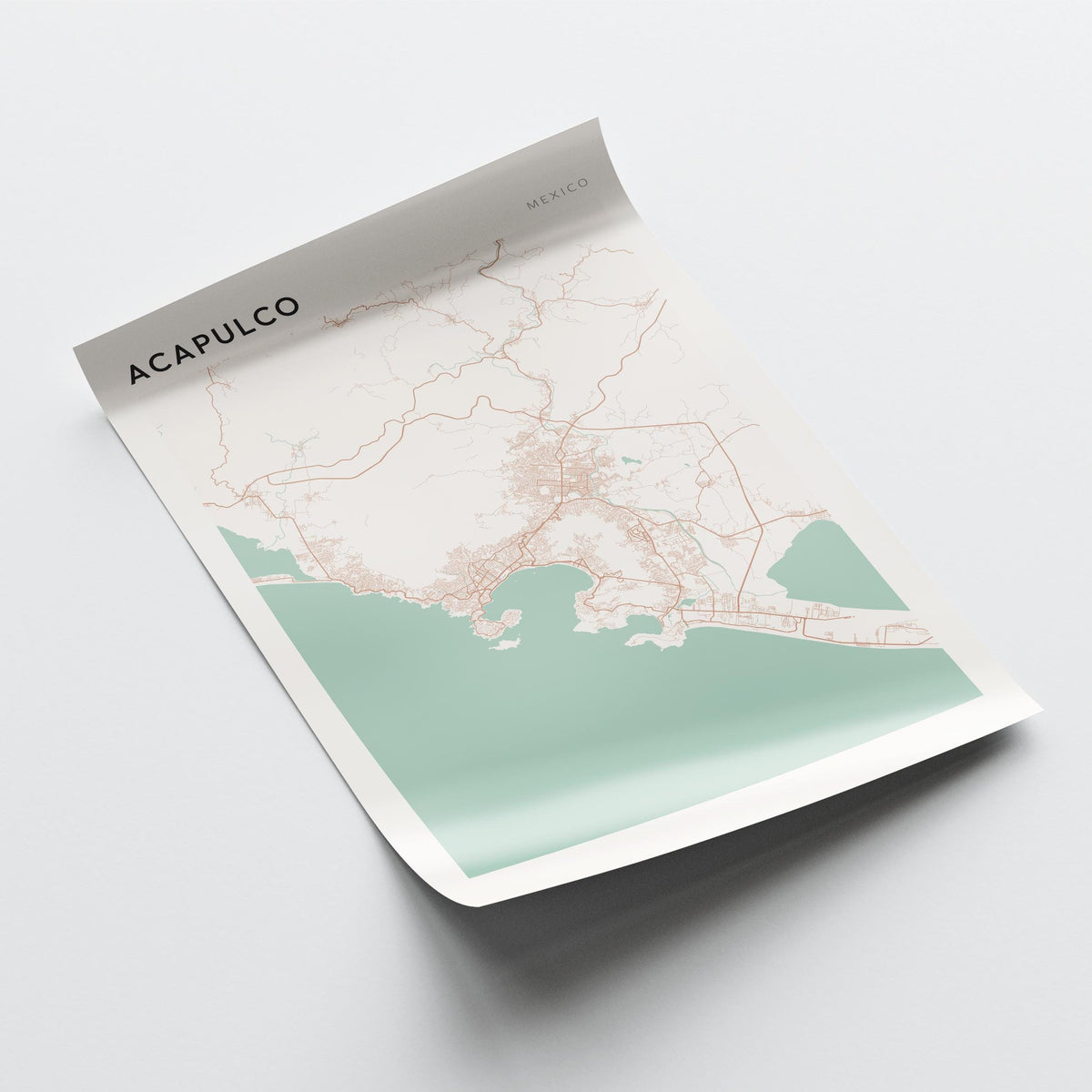 acapulco, mexico map poster - image 4