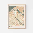 riga latvia map poster - image 1