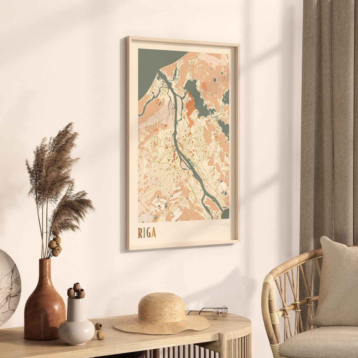 riga latvia map poster - image 2
