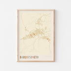 barquisimeto, venezuela map poster - image 1