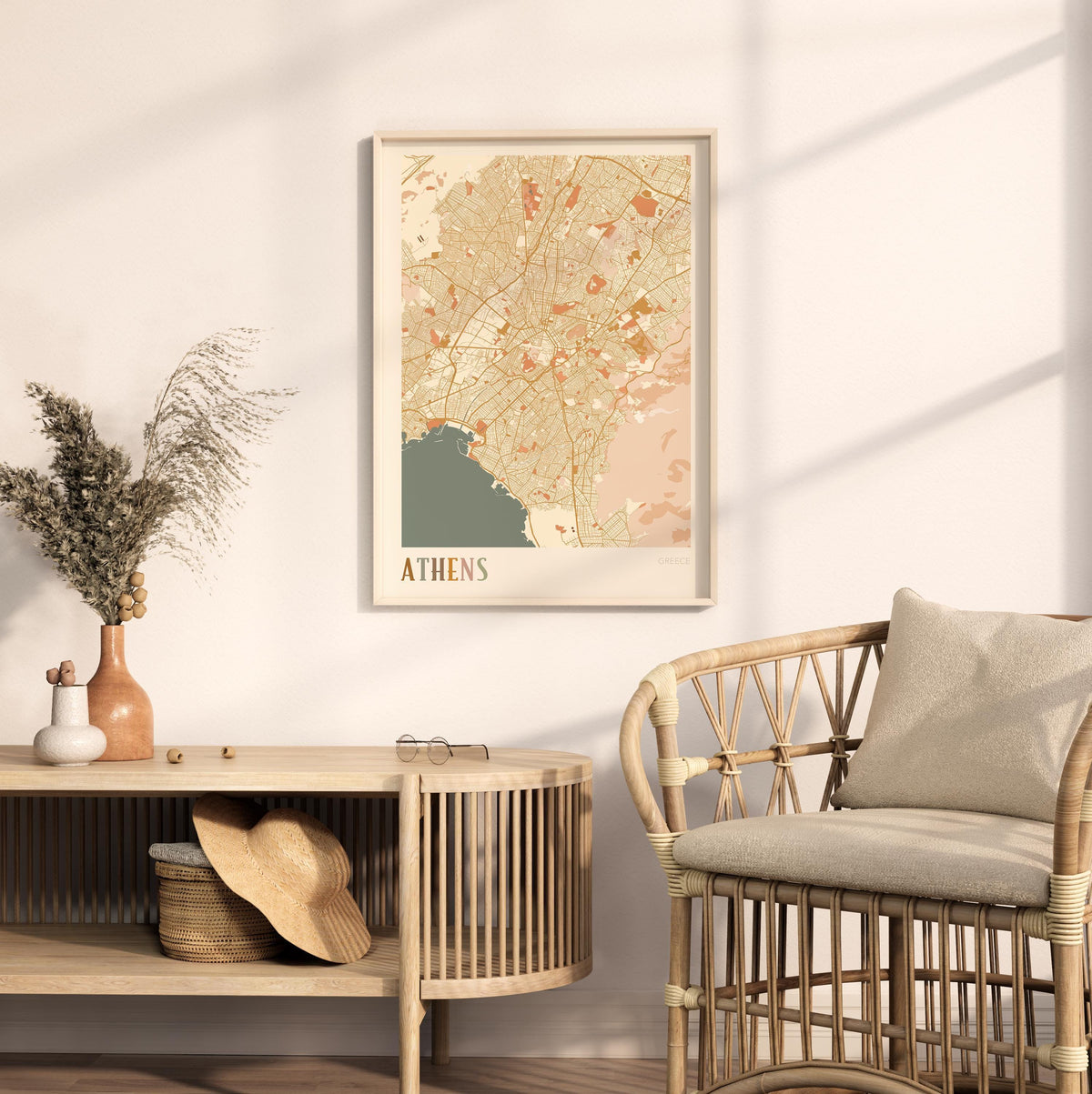 athens greece map poster - image 3