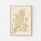 kyoto, japan map poster - image 1