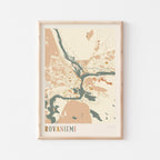 rovaniemi finland map poster - image 1
