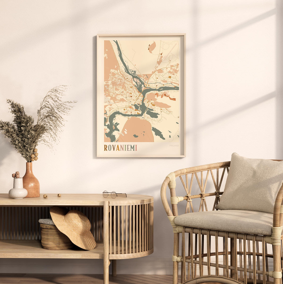 rovaniemi finland map poster - image 3