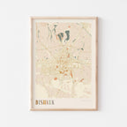 bishkek, kyrgyzstan map poster - image 1