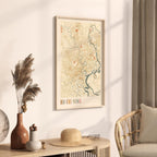 ho chi minh, vietnam map poster - image 2